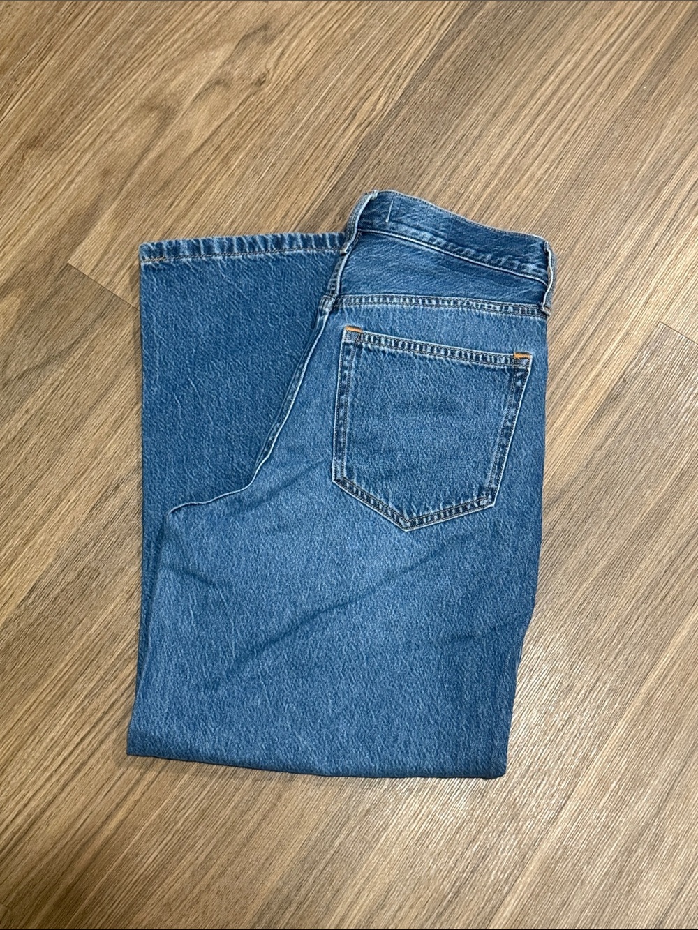 Abercrombie & Fitch Cropped Wide Leg High Rise Jeans